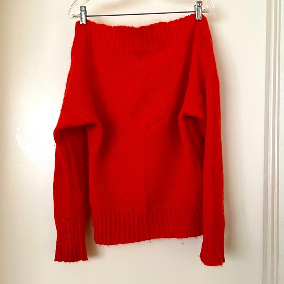 Medium (M) retro guess Sweater off the shoulder in Orange - Picture 2 of 2